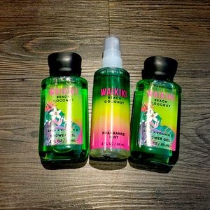 Waikiki Beach Coconut travel shower gels & mist